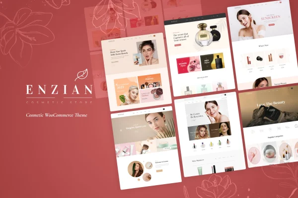 Enzian beauty and cosmetic WooCommerce theme preview