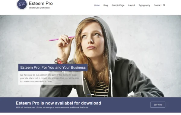 Esteem Pro WordPress theme by ThemeGrill cover image