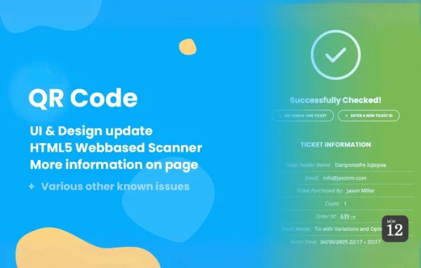 EventON QR Code add-on banner for event ticket check-in