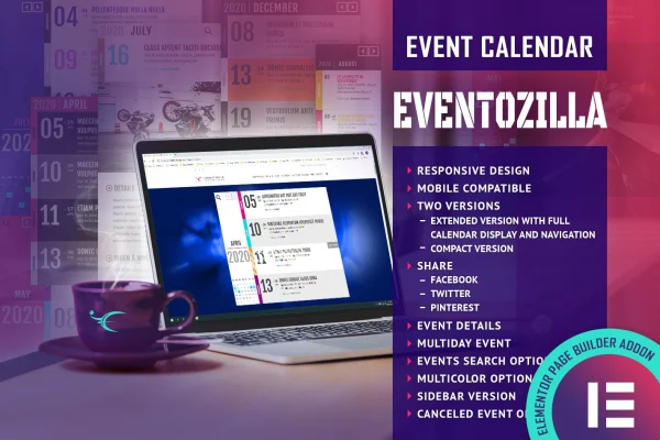 Eventozilla event calendar Elementor widget banner