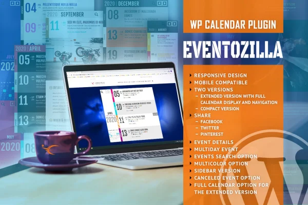 EventoZilla event calendar WordPress plugin banner