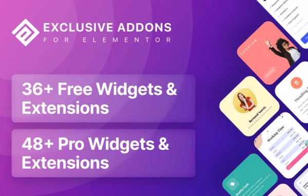 Exclusive Addons Elementor Pro plugin banner
