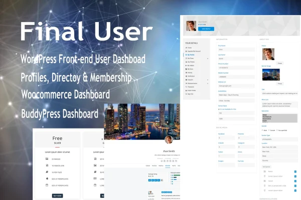 Final User - WP Front-end User Profiles plugin banner