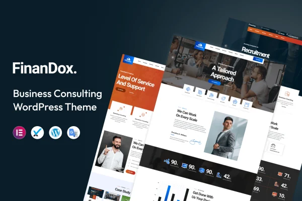 FinanDox business consulting WordPress theme preview
