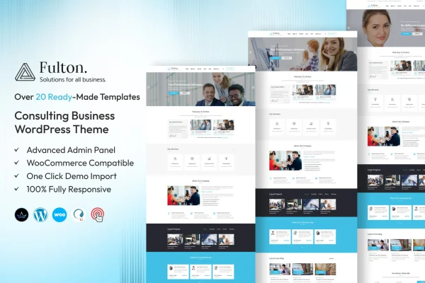 Fulton consulting business WordPress theme preview