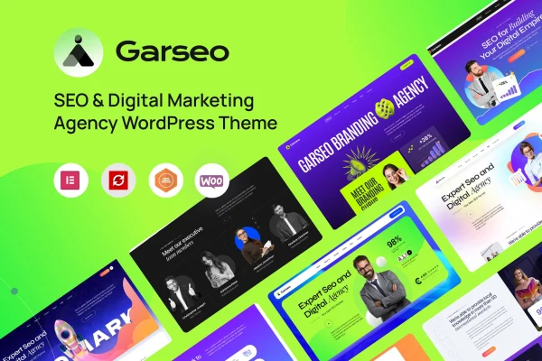 Garseo SEO and digital marketing WordPress theme preview
