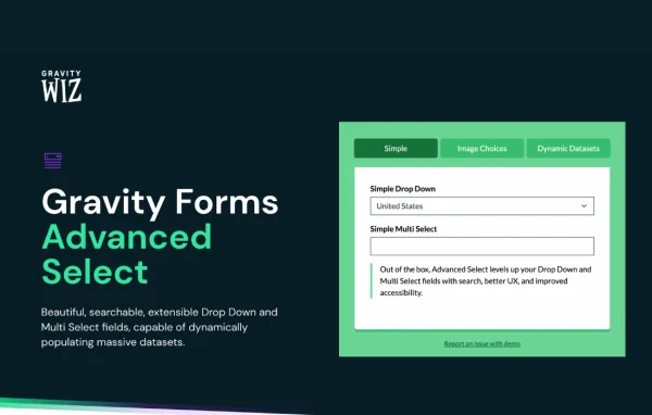 GP Advanced Select plugin banner for Gravity Forms