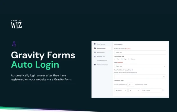 GP Auto Login plugin banner for Gravity Forms