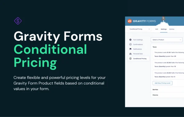 GP Conditional Pricing plugin banner for Gravity Forms