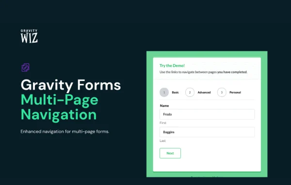 GP Multi-page Navigation plugin banner for Gravity Forms