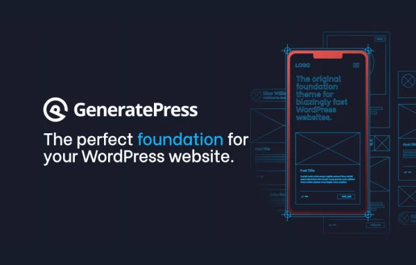 GP Premium add-on for the GeneratePress WordPress theme banner