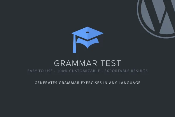 Grammar Test WordPress plugin banner