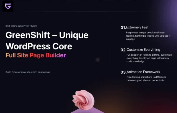 GreenShift Advanced Animation plugin banner