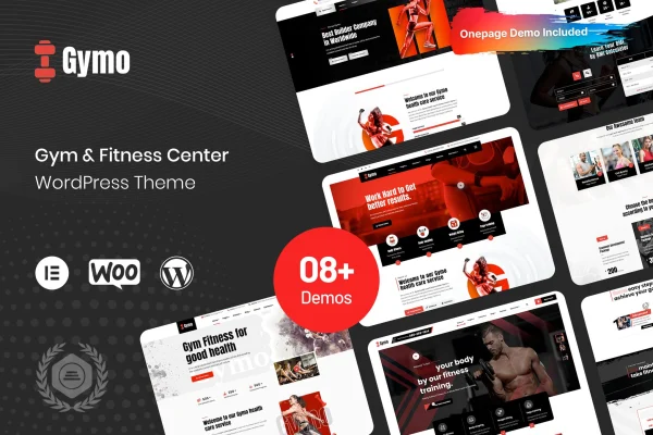 Gymo gym and fitness WordPress theme preview