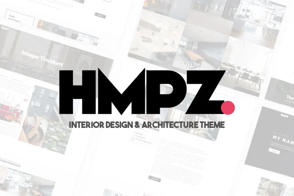 Hampoz interior design and architecture WordPress theme preview