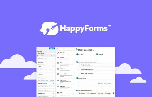 Happyforms WordPress form builder plugin banner