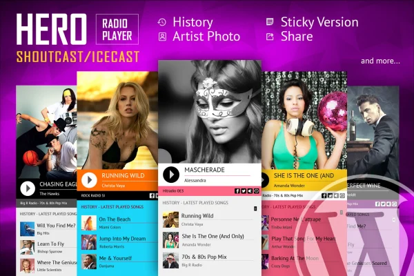 Hero ShoutCast and IceCast radio player plugin banner
