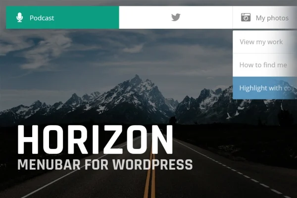 Horizon menubar plugin banner for WordPress