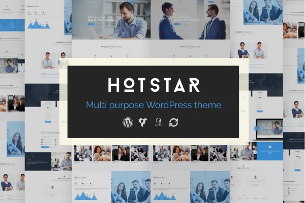 HotStar multipurpose business WordPress theme preview