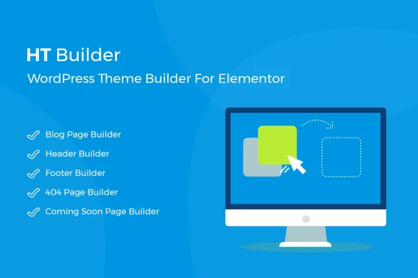 HT Builder Pro theme builder plugin for Elementor banner