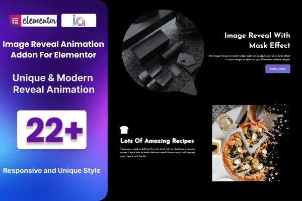 Image Reveal Animation addon for Elementor banner