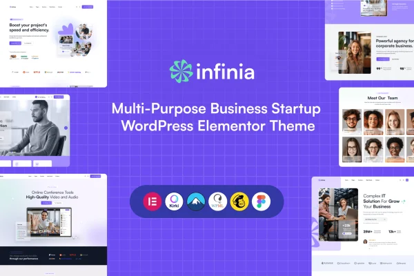 Infinia multipurpose business WordPress theme preview