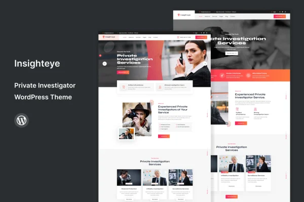 Insighteye private investigator WordPress theme preview
