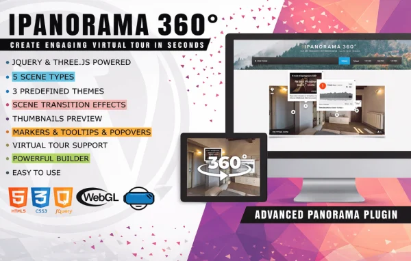 iPanorama 360 virtual tour builder plugin banner