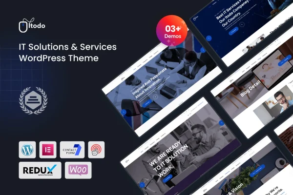 Itodo IT solutions and services company WordPress theme preview