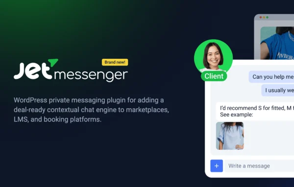 JetMessenger private messaging plugin for WordPress banner