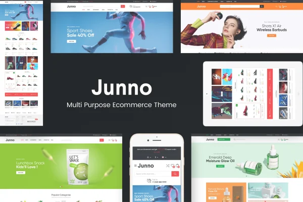 Junno multipurpose WooCommerce WordPress theme preview