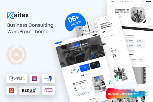 Kaitex business consulting WordPress theme preview