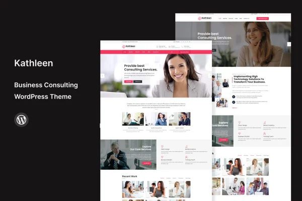 Kathleen business consulting WordPress theme preview