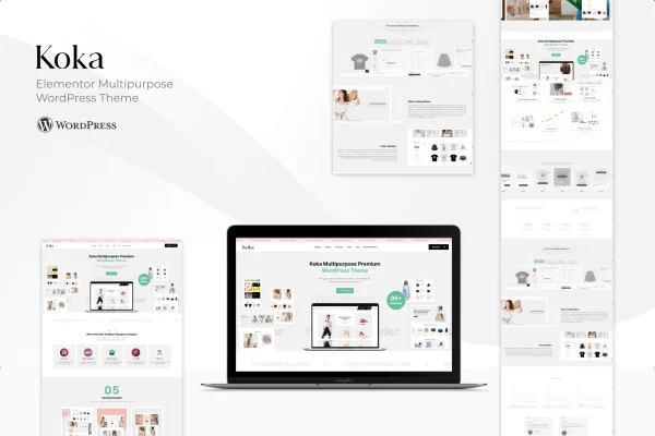 KoKa Elementor multipurpose WooCommerce theme cover image