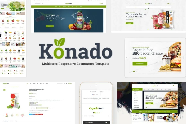 Konado organic WooCommerce WordPress theme preview