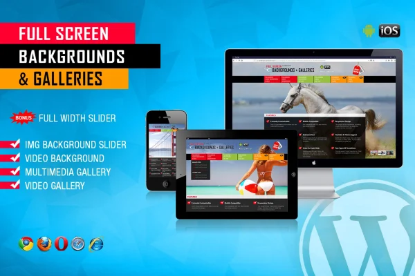 Full screen background and full width slider plugin banner by LambertGroup