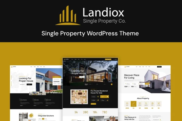 Landiox single property WordPress theme preview