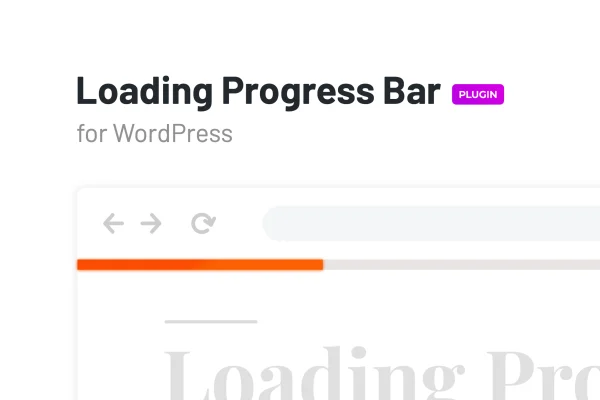 Laser loading progress bar plugin banner for WordPress