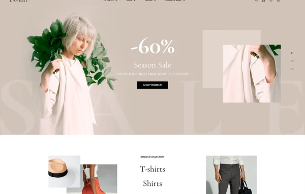 Laveri WooCommerce fashion store theme by MotoPress preview
