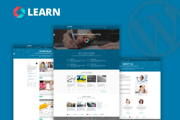 Learn education and eLearning WordPress theme preview by OceanThemes