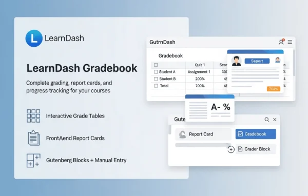 LearnDash Gradebook plugin banner