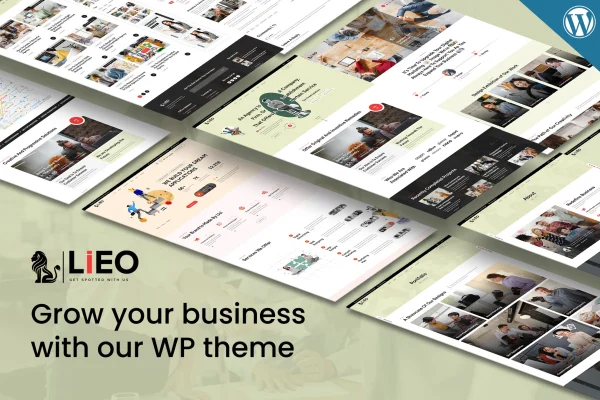 Lieo business consulting WordPress theme preview