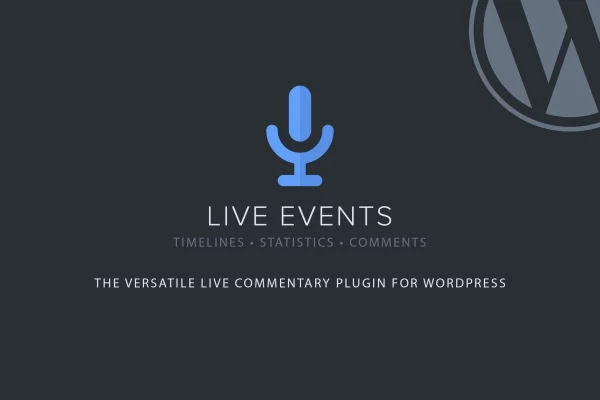 Live Events live blogging plugin banner