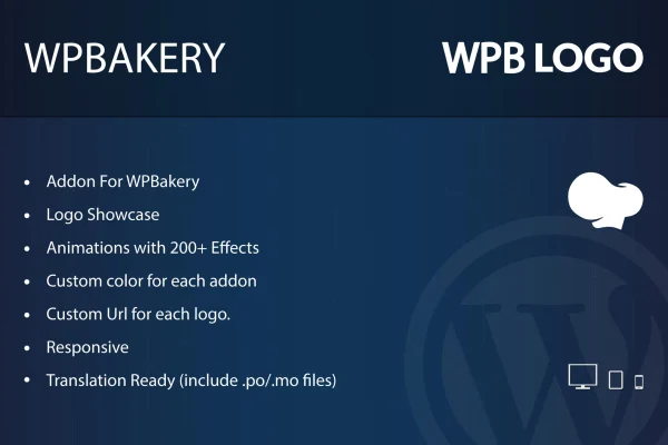 Logo Showcase addon for WPBakery Page Builder banner with a logo carousel