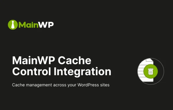 MainWP Cache Control extension banner