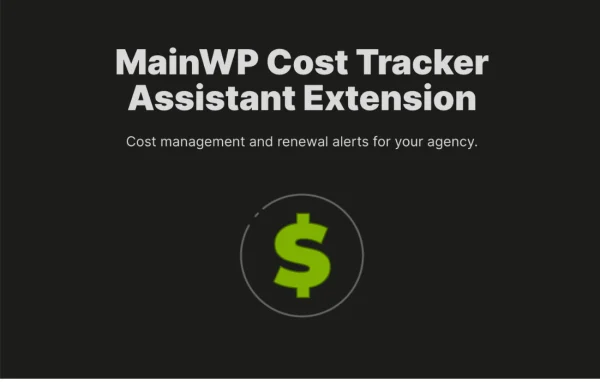 MainWP Cost Tracker Assistant extension banner