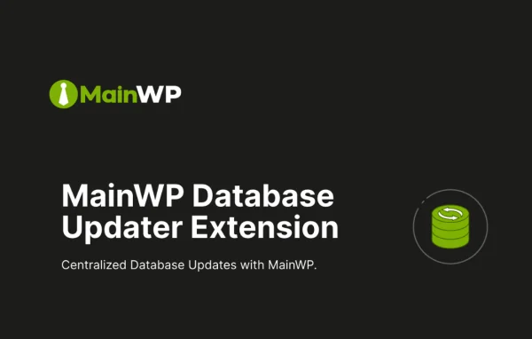 MainWP Database Updater extension banner