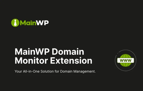 MainWP Domain Monitor extension banner