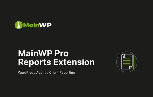 MainWP Pro Reports extension banner
