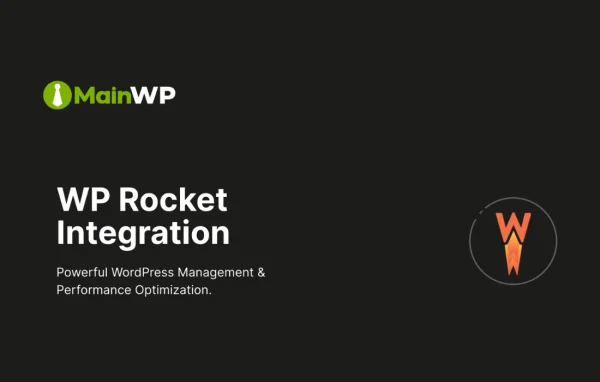 MainWP Rocket extension banner for the MainWP Dashboard